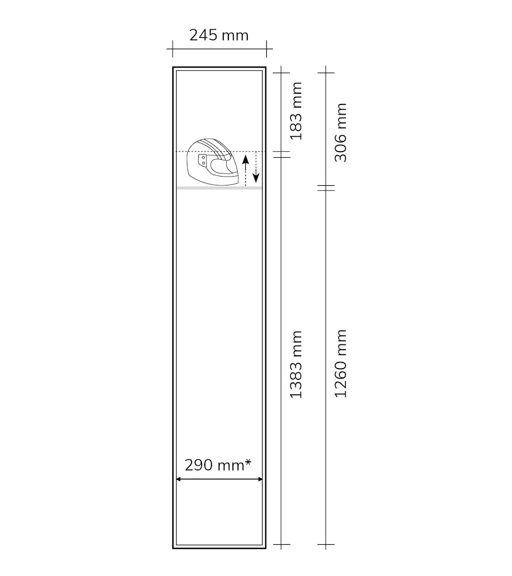 Garderobekasten serie GS130 FAN13 1